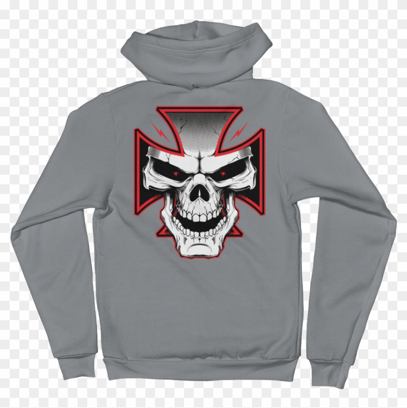 Iron Cross Mens Zip-up Hoodie Sweater - Depression Hoodie Clipart #2273768