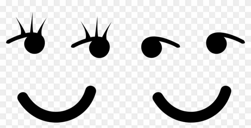 Smiley Emoticon Computer Icons Online Chat Emoji - Black And White Simple Smiley Face Clipart #2273828