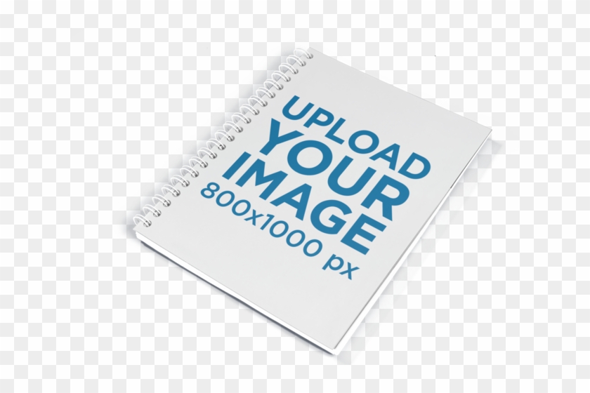 Spiral Notebook Template Lying On A Transparent Surface - Book Cover Clipart