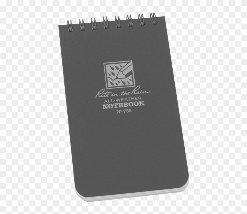 Rite In The Rain Black Top Spiral Waterproof Notebook - Rite In The Rain Notebook Clipart #2274050