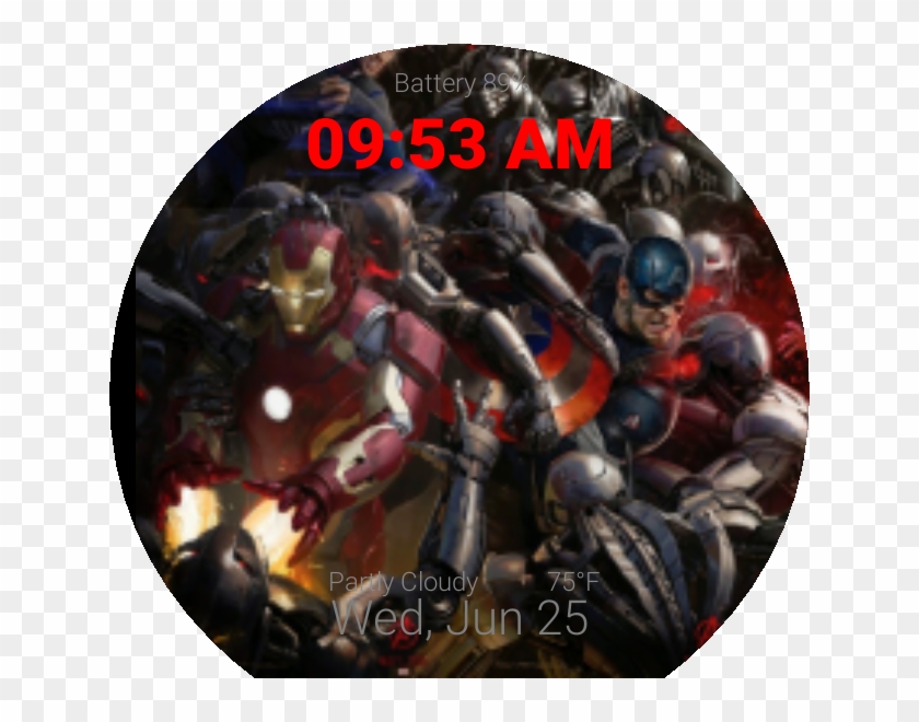 Iron Man Cap & Ultron Preview Clipart #2274086