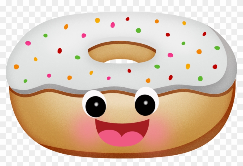 Gifs Divertidos Clipart Images, Food Clipart, Gifs, - Donut With Faces Clipart - Png Download