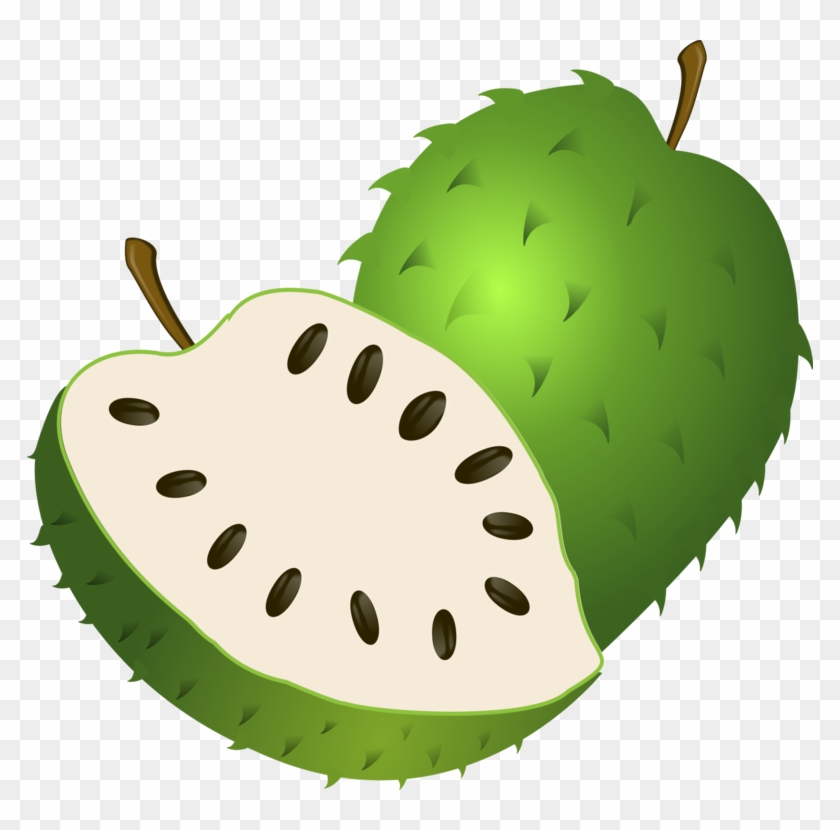 Soursop Juice Tropical Fruit Pineapple Lychee - Soursop Clipart - Png Download