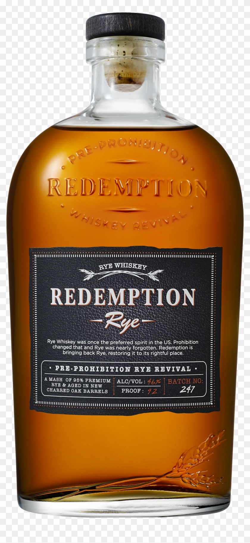 Redemption Whiskey Product Photos - Redemption Bourbon Whiskey Label Clipart