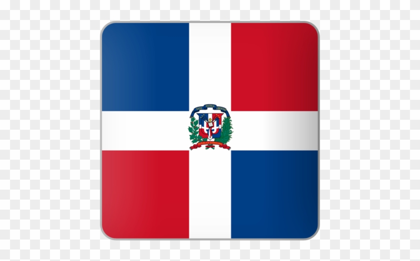 Illustration Of Flag Of Dominican Republic - Dominican Republic Flag Square Clipart