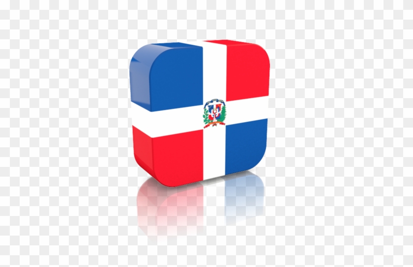Illustration Of Flag Of Dominican Republic - Dominican Republic Flag Clipart