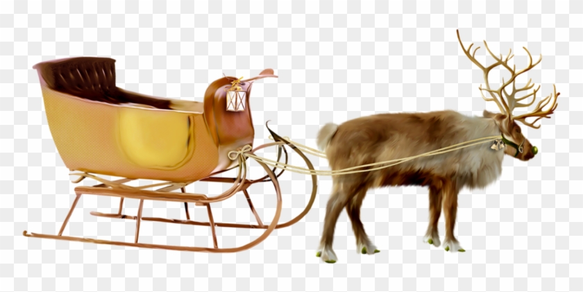 Santa Sleigh Transparent Background Clipart #2275509
