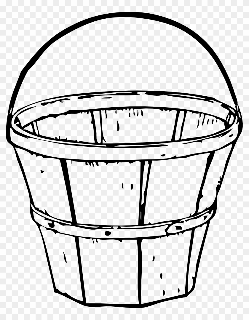 Bucket Clipart Ember - Basket Line Art - Png Download