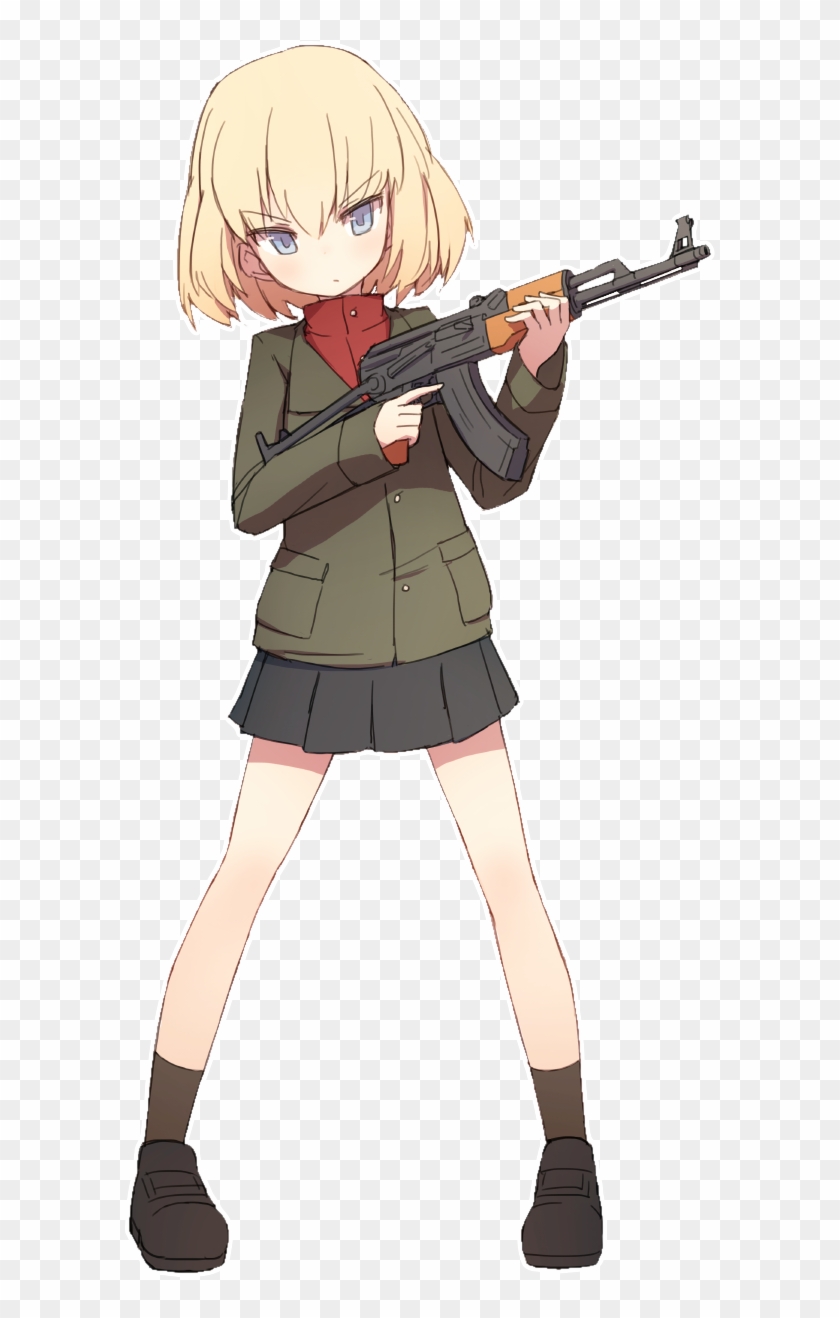 Anime Girl With Ak 47 , Png Download - Girls Und Panzer Katyusha Png Clipart #2275817