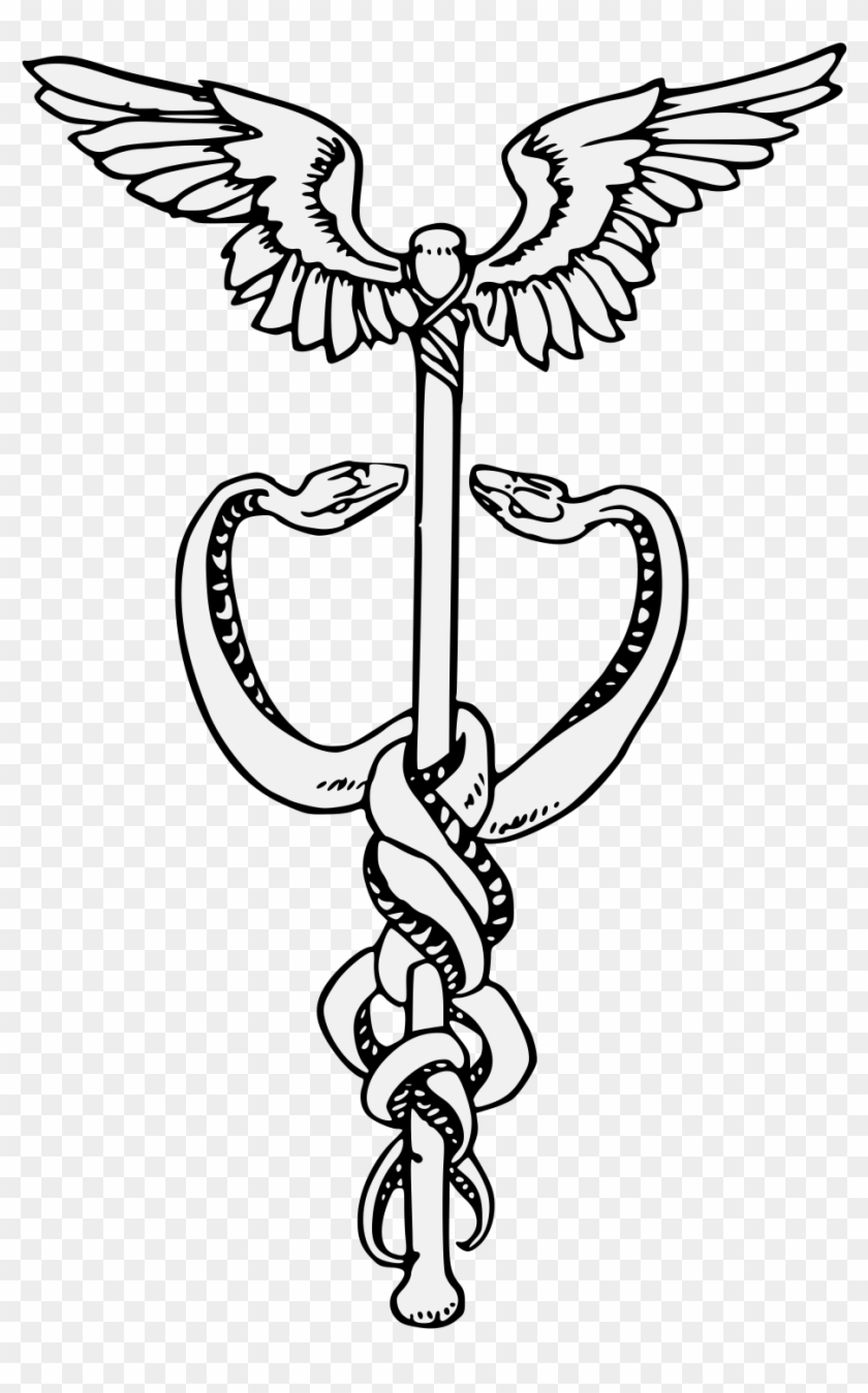 Caduceus - Caduceus Tattoo Clipart