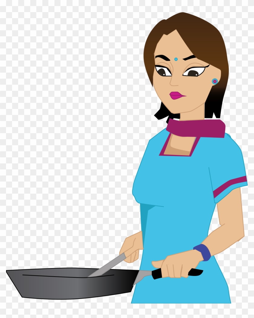 Woman Cooking Clip Art - Woman Cooking Clipart - Png Download #2276570