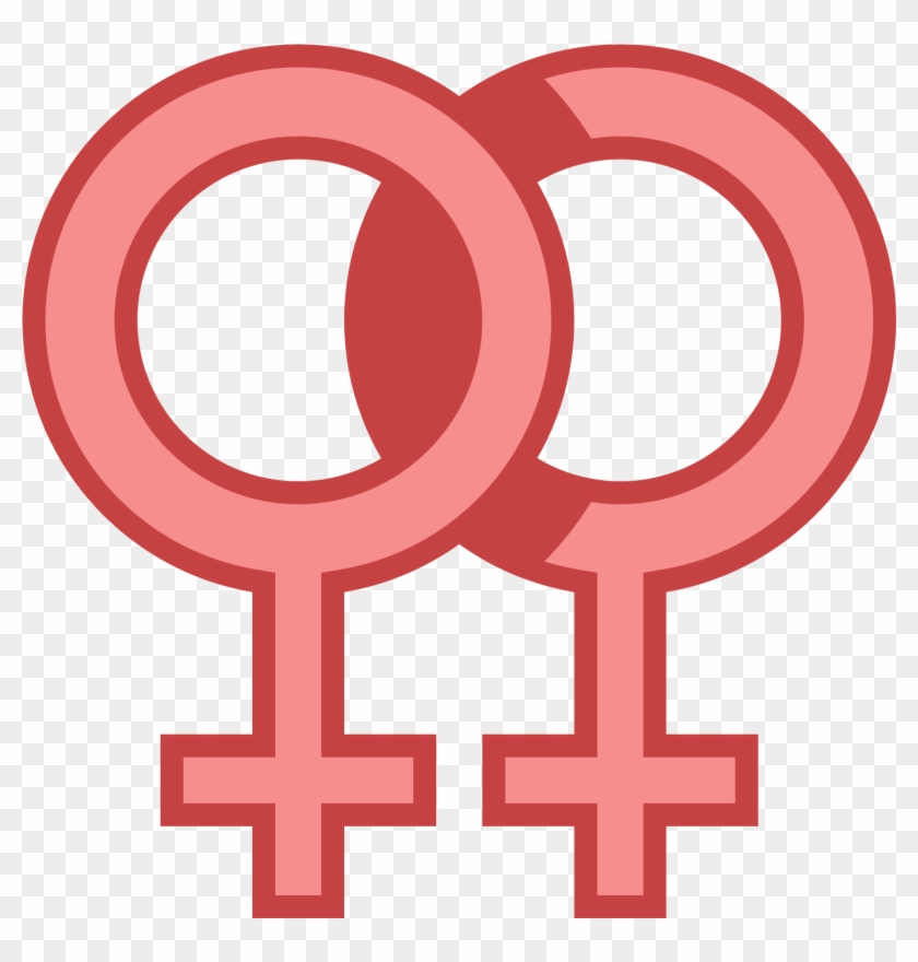 Female Double Icon - Transparent Background Woman Symbol Png Clipart #2276766