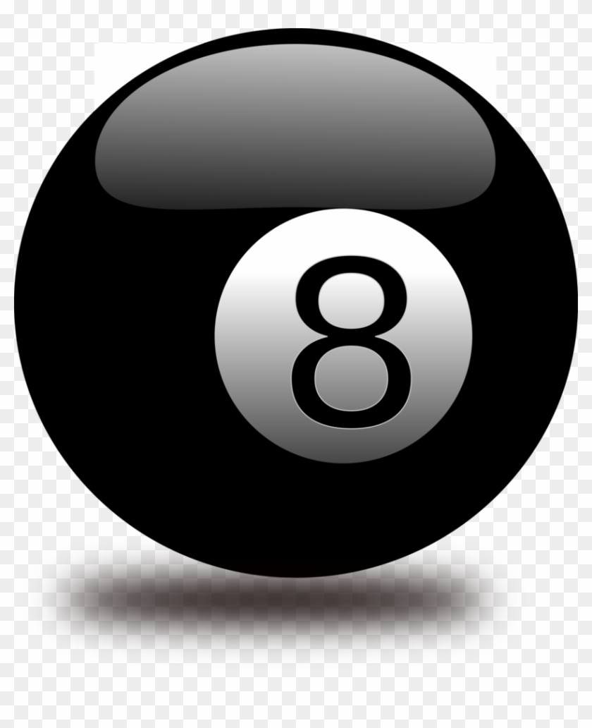 Billiard Ball - 8 Pool Ball Png Clipart