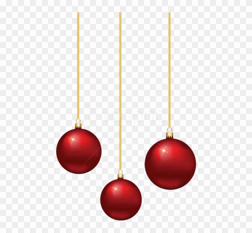 Free Png Hanging Elegant Redchristmas Balls Png - Adornos De Navidad Pelotas Clipart