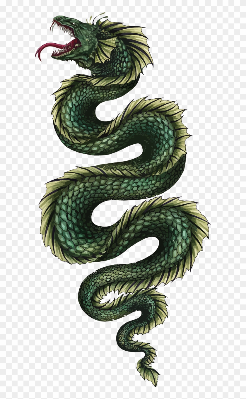 Midgard Serpent Chinese Dragon Vector Jxf6rmungandr - Serpent Dragon Clipart #2277226