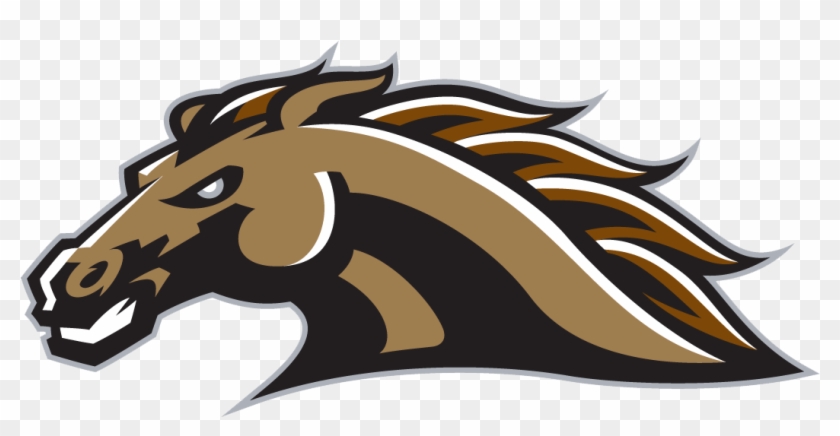 Mustang Clipart Bronco - Western Michigan Bronco Logo - Png Download