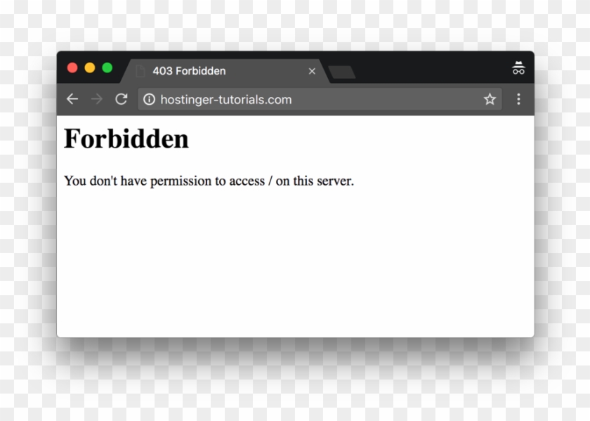 403 Forbidden Error Example - 403 Forbidden Clipart