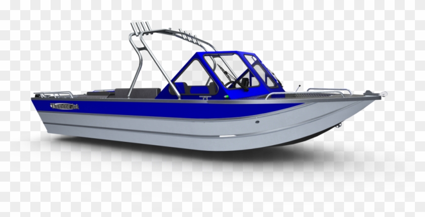 Fishing Boat Clipart Jon Boat - Wakeboard Tower On Aluminum Boat - Png Download #2277702