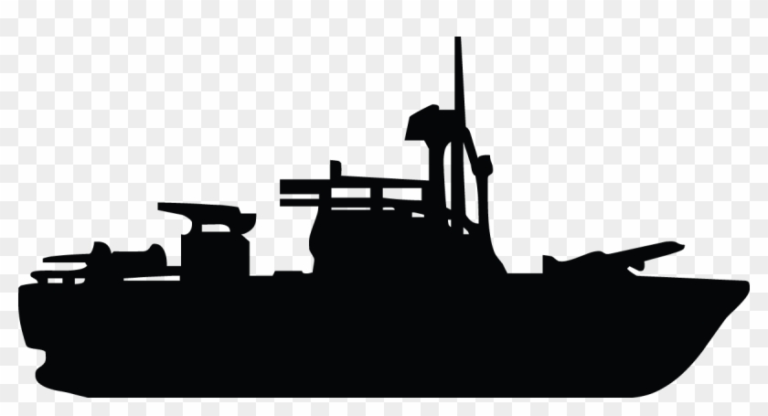Ship United States Navy Patrol Boat, River Clip Art - Battleship Silhouettes - Png Download #2277732