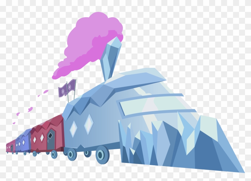 Train Smoke Vector - Mlp Crystal Empire Train Gif Clipart #2277831