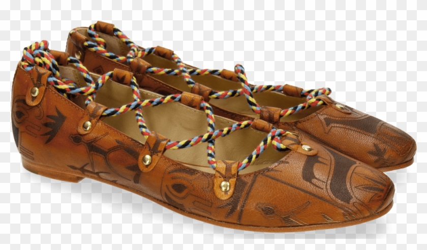 Ballet Pumps Kate 20 Tan Lasercut - Ballet Flat Clipart