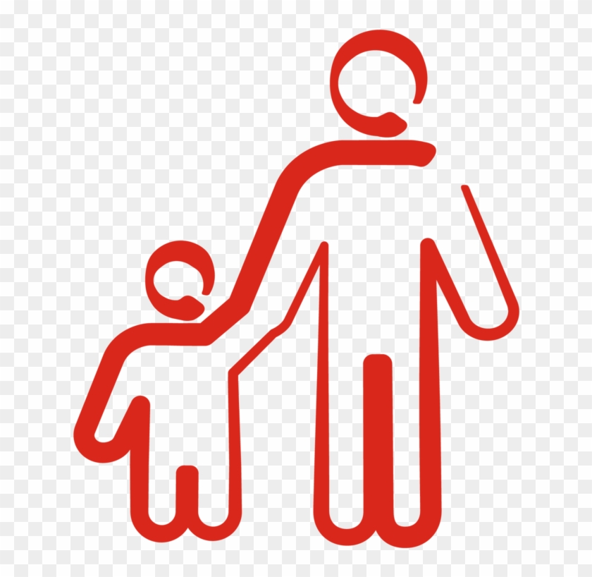 Father And Child Icon - Asylum Center Icon Clipart