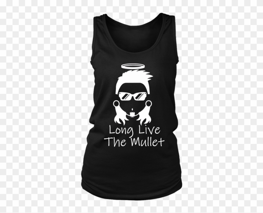 Long Live The Mullet Womens Tank - Shirt Clipart #2278596