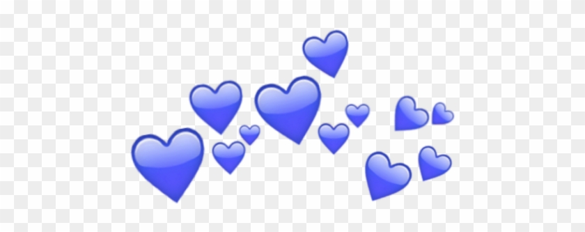 #blue #hearts #heart #crowns #crown #heartcrown - Heart Clipart