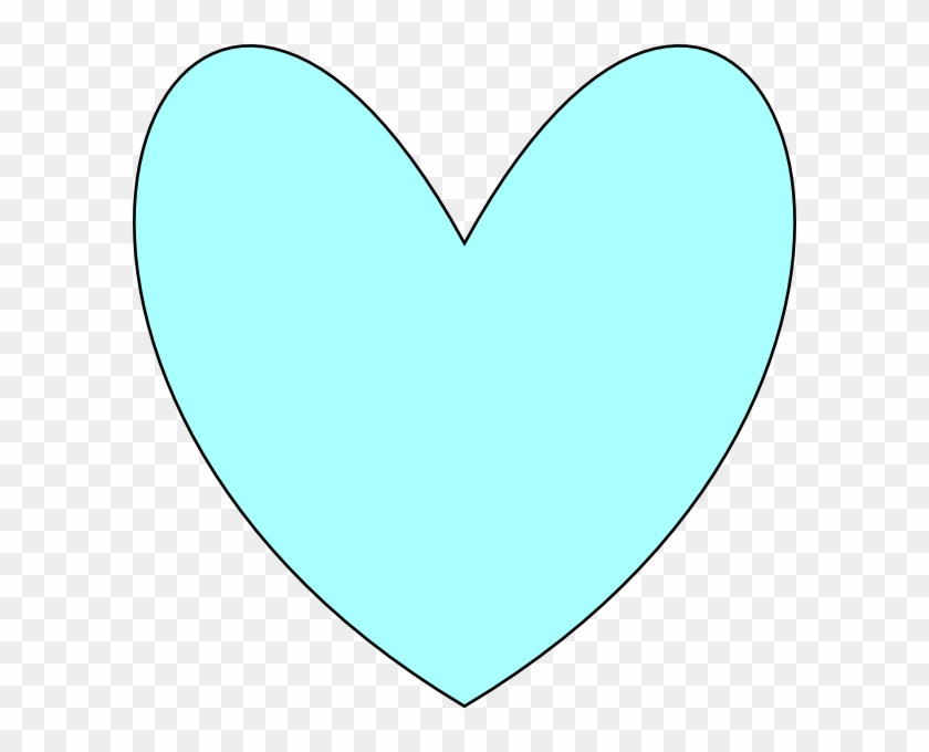 Light Blue Heart Svg Clip Arts 600 X 600 Px - Heart - Png Download #2279134