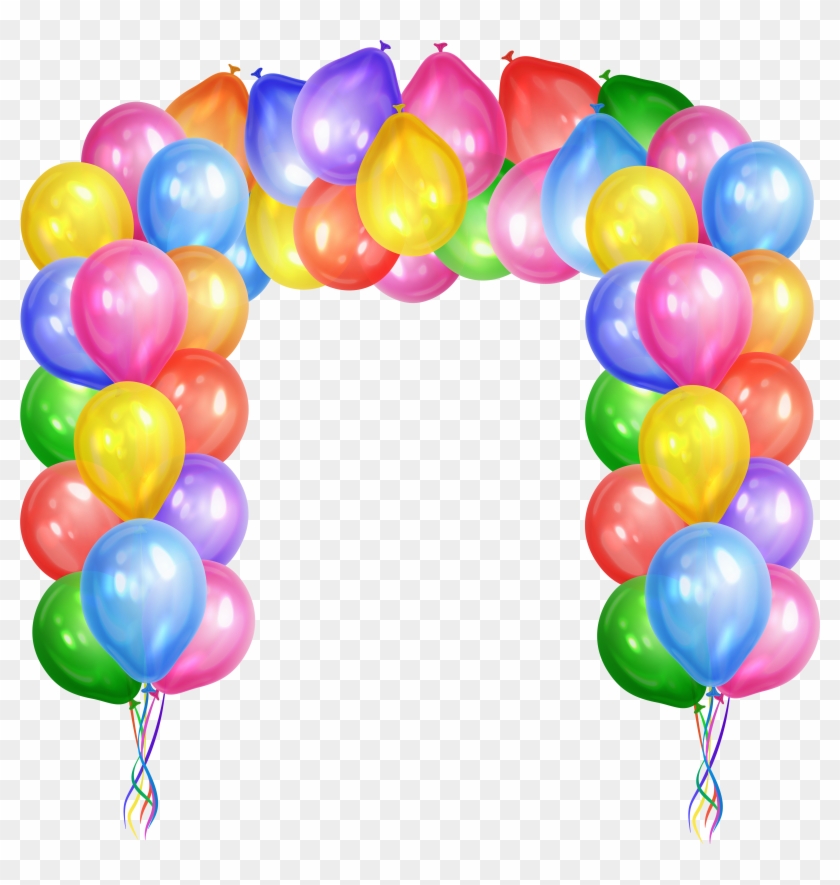 Decorative Balloons Arch Transparent Png Clip Art Image - Balloon #2279239