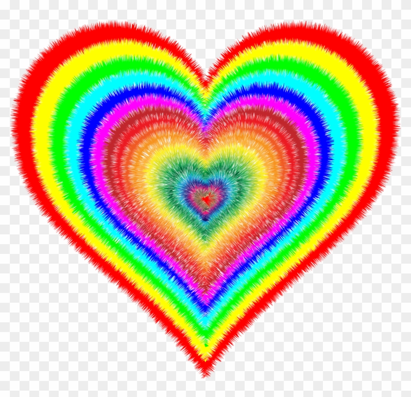 This Free Icons Png Design Of Fuzzy Heart - Transparent Tie Dye Heart Clipart #2279314