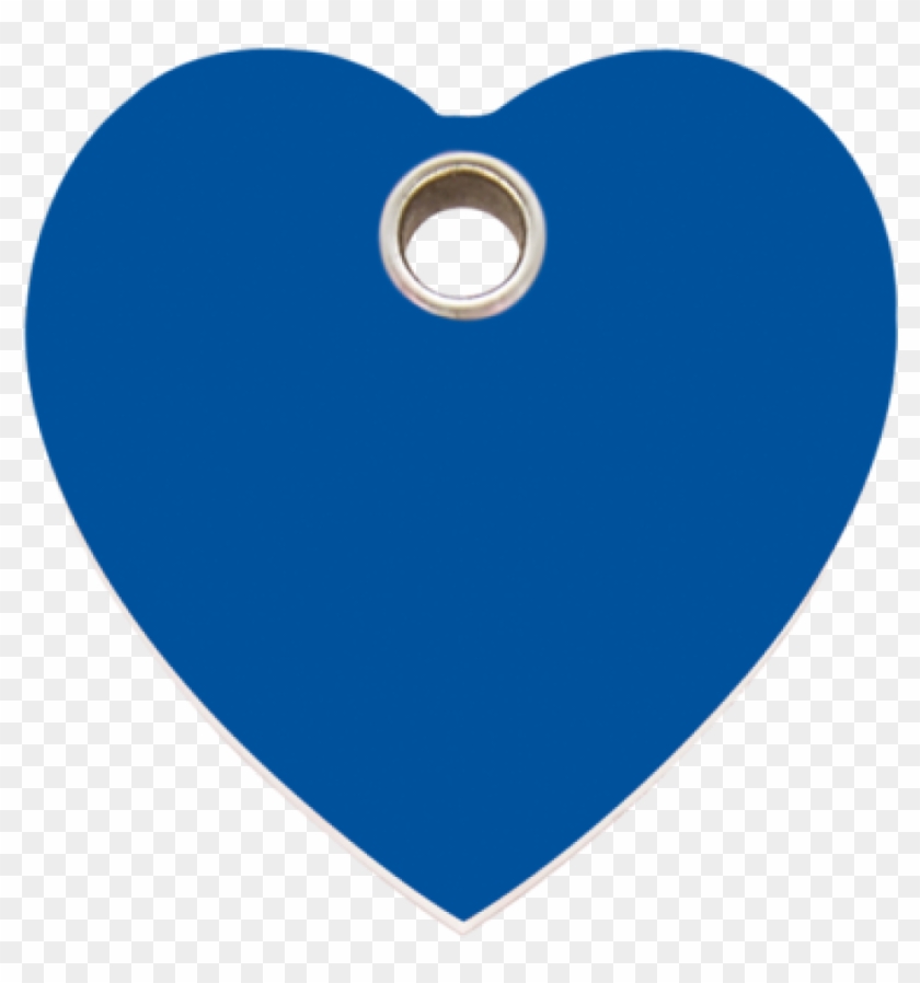 Dark Blue Heart Plastic Pet Tag - Location Instagram Logo Clipart