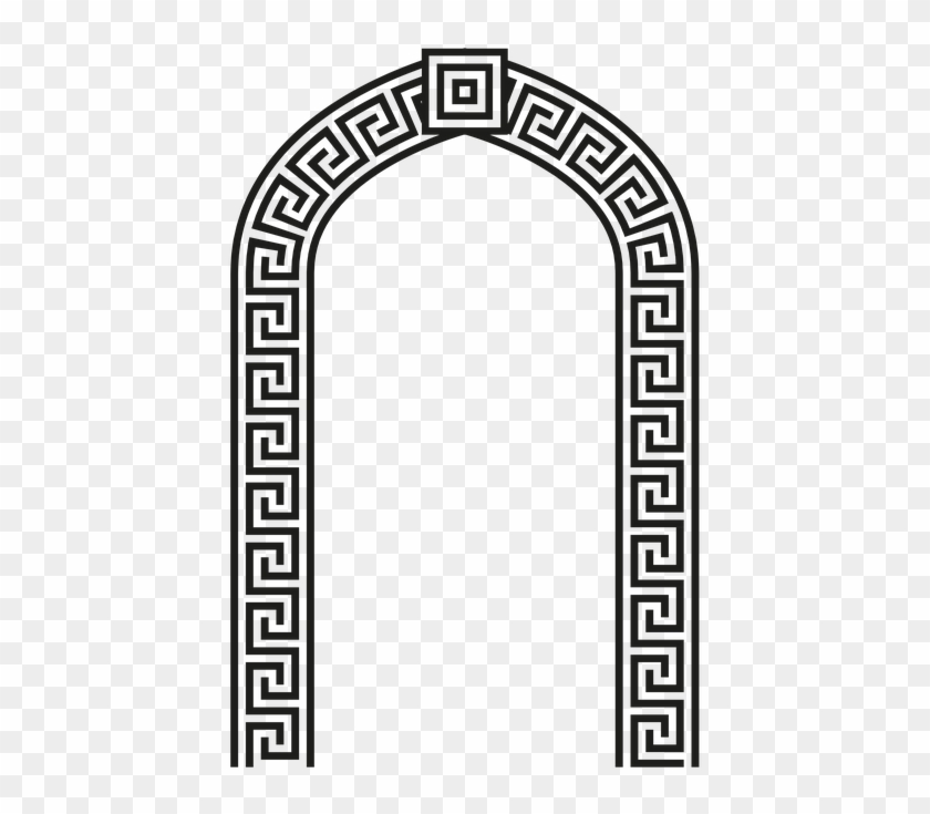 Arch Png - Greek Key Pattern Circle Clipart #2279427