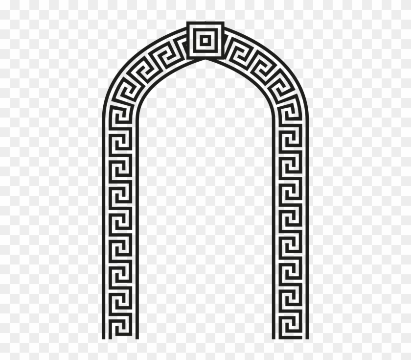 Arch Png - Greek Key Pattern Circle Clipart