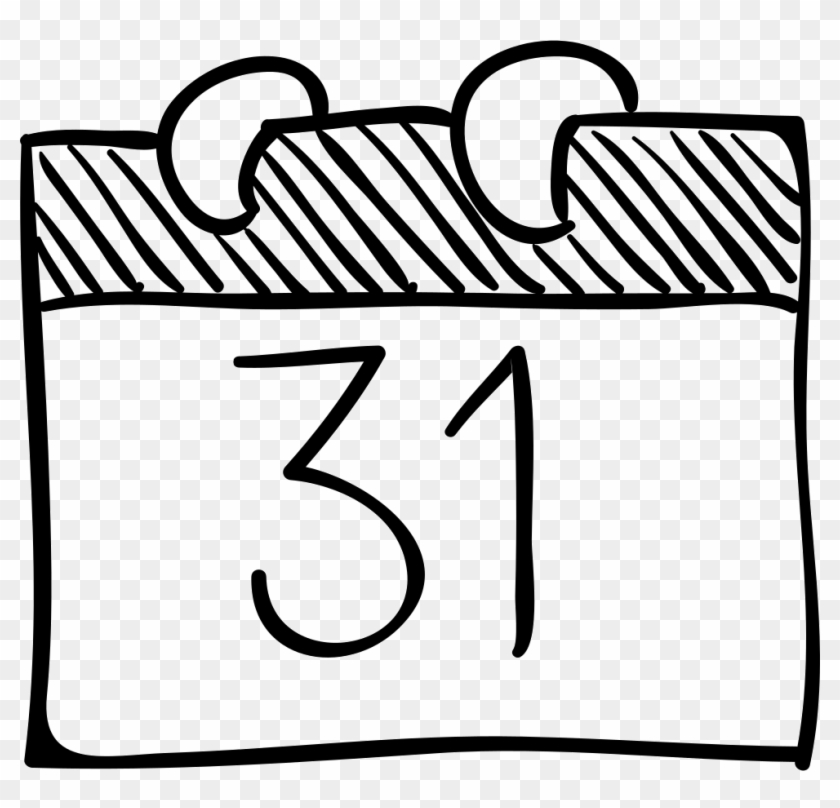 October Calendar Clip Art - Hand Drawn Calendar Icon Png Transparent Png