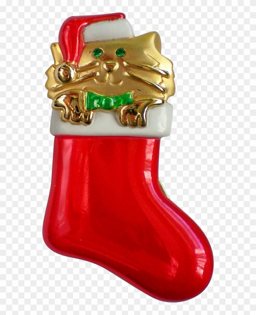 Or Cat In A Pin By Ajc - Christmas Stocking Clipart #2280361