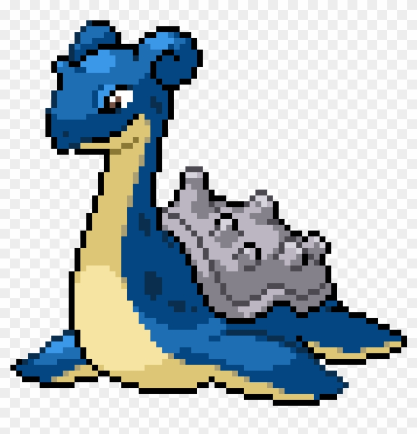 Lapras - Pokemon Pixel Art Lapras Clipart