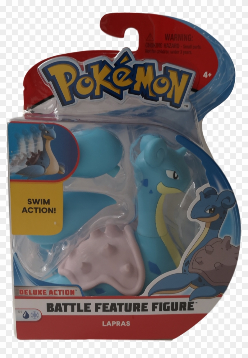 Pokemon Wicked Cool Toys Lapras , Png Download - Pokemon Battle Feature Figure Clipart