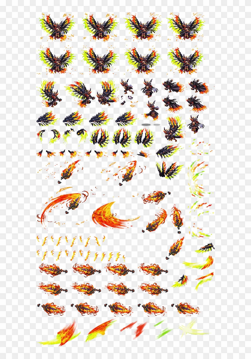 Brave Frontier Fire Sprite Sheets - Brave Frontier Sprite Sheet Clipart #2282231