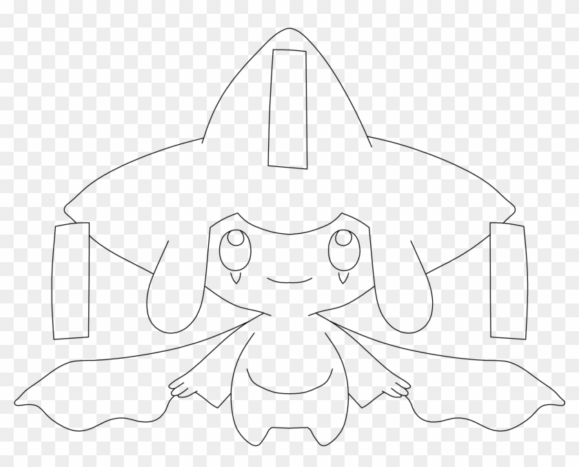 How To Draw Pokemon Jirachi Step - Sketch Clipart