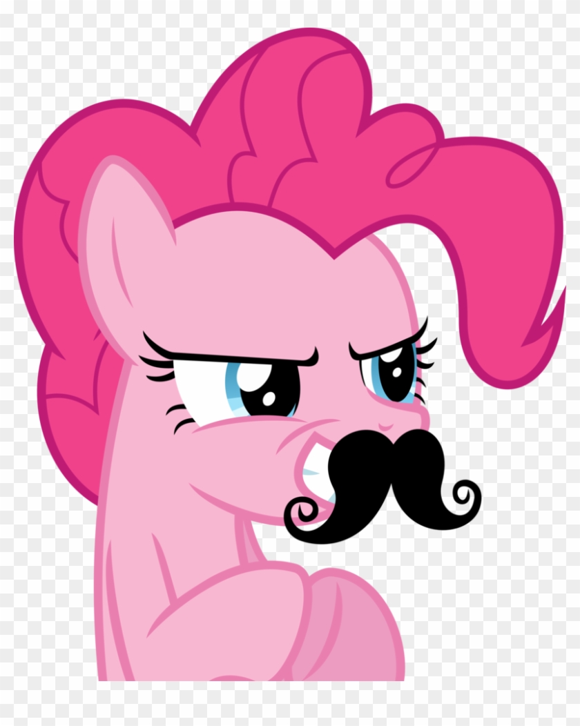 25 Images About Pinkie Pie On We Heart It - Pinkie Pie Moustache Clipart