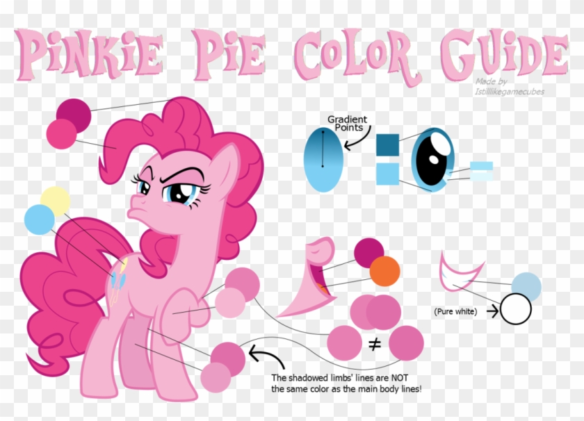 Pinkie Pie Color Guide With Pinkie Pie Color Guide - Mlp Pinkie Pie Colors Clipart #2283311