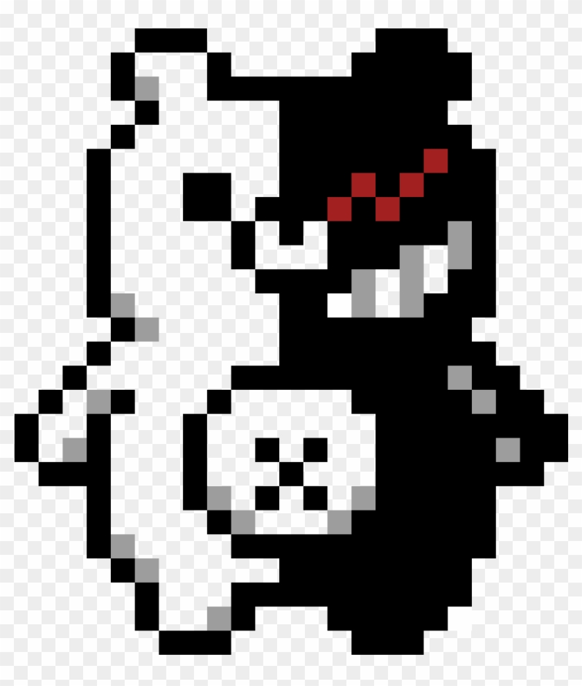 Monokuma - Monokuma Pixel Art Clipart (#2283573) - PikPng