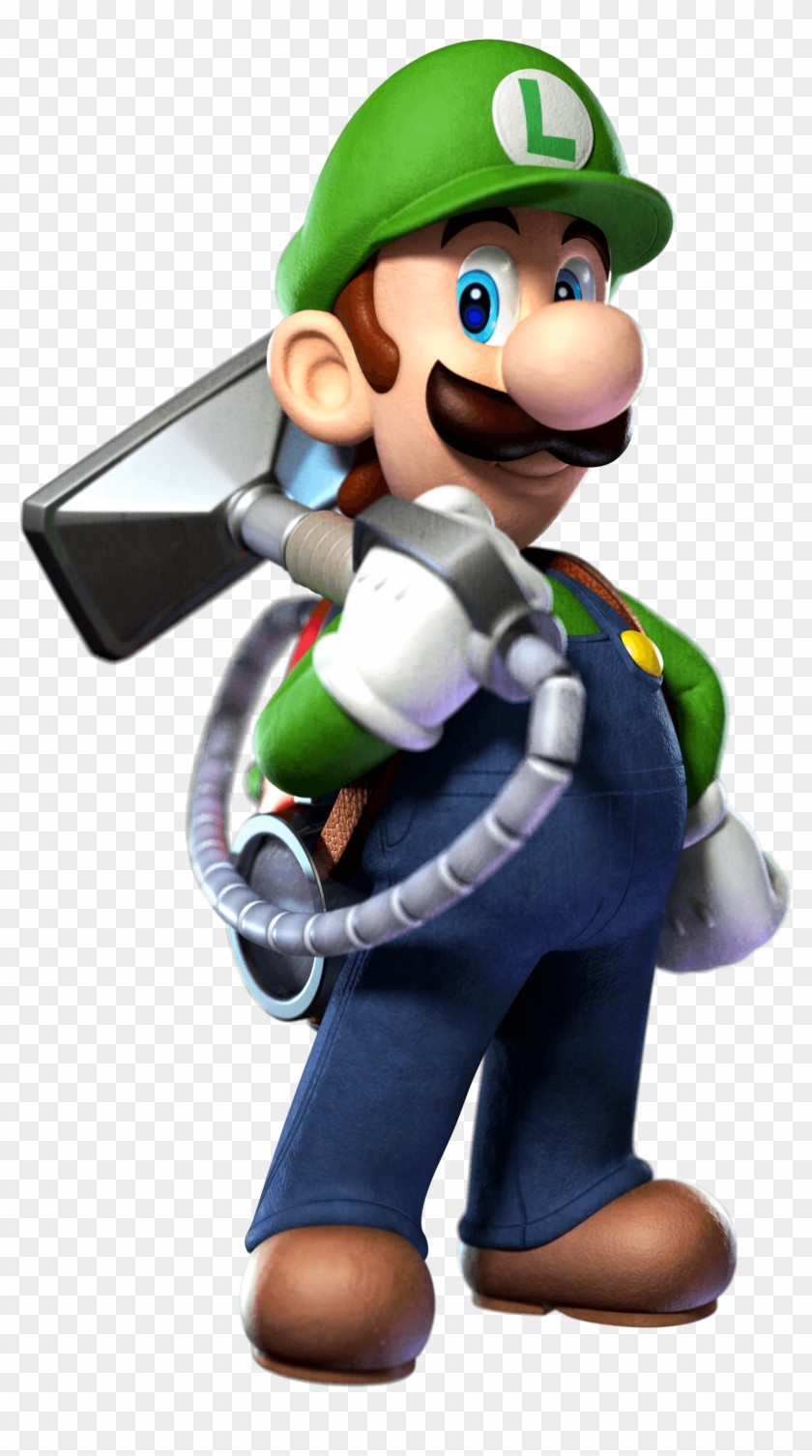 Luigi With The Poltergust 5000 - Luigi With Poltergust 5000 Clipart #2283639