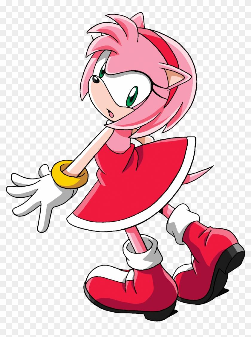 Sonic X Glance Behind - Sonic X Amy Png Clipart #2283863