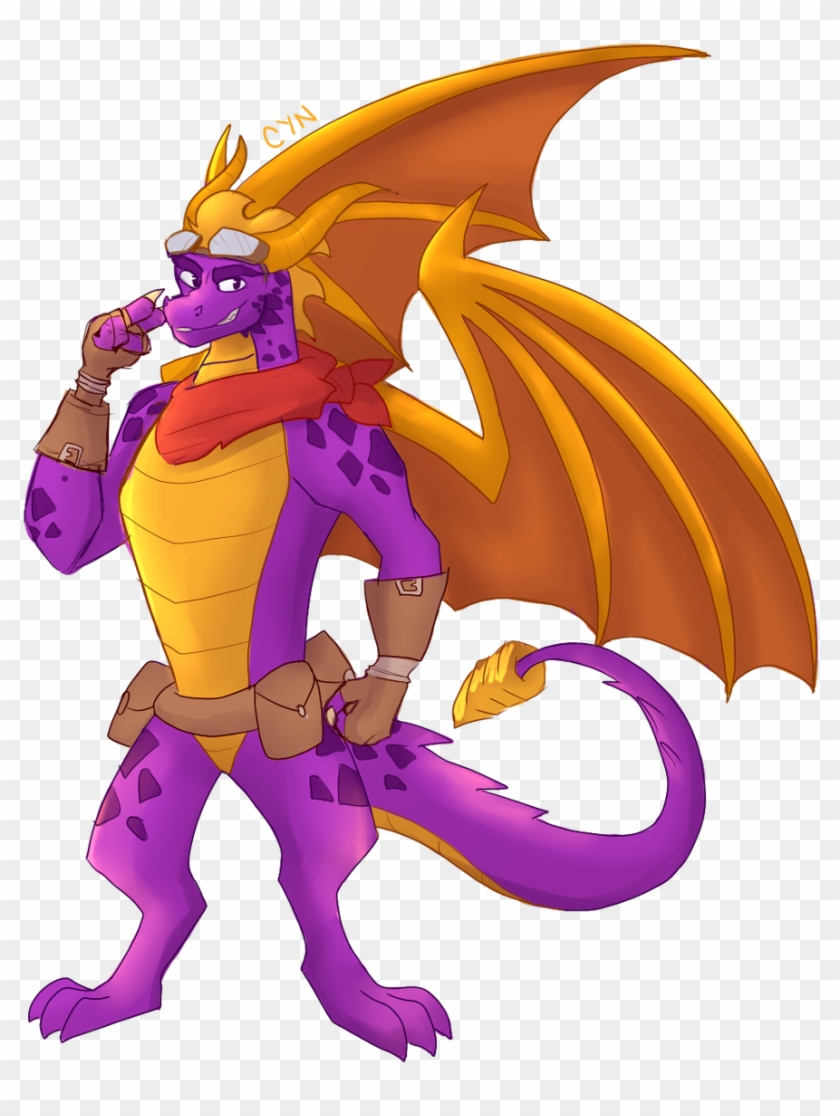 Cyn On Twitter - Adult Spyro Clipart #2284274