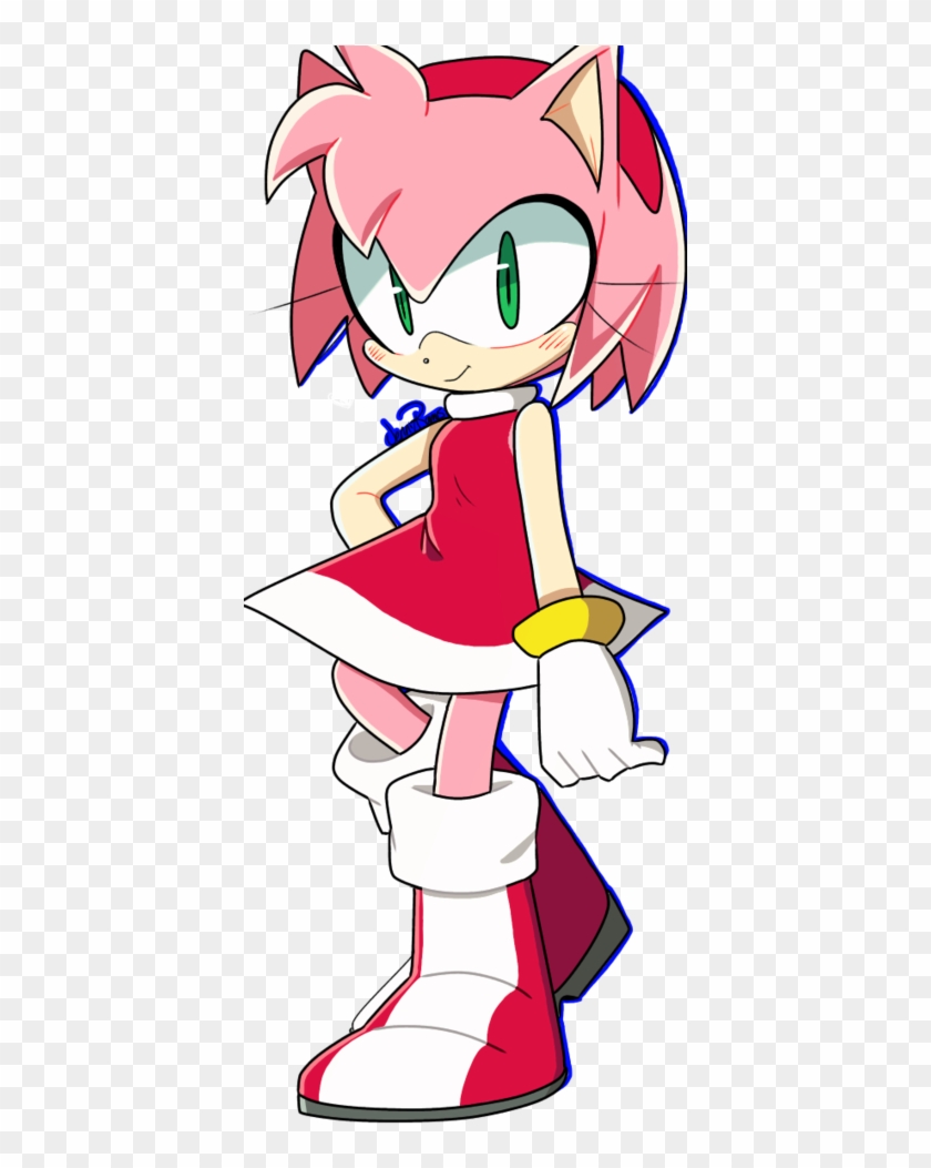 Amy Rose The Rosy The Rascal Sonic And Amy, Sonic 3, - Cartoon Clipart