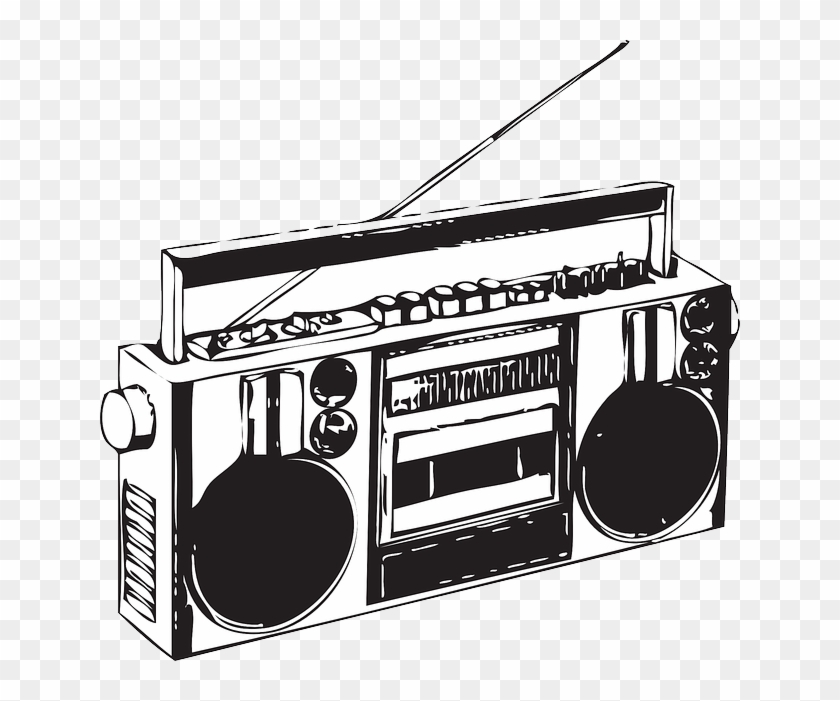 640 X 621 14 - Ghettoblaster Clipart - Png Download