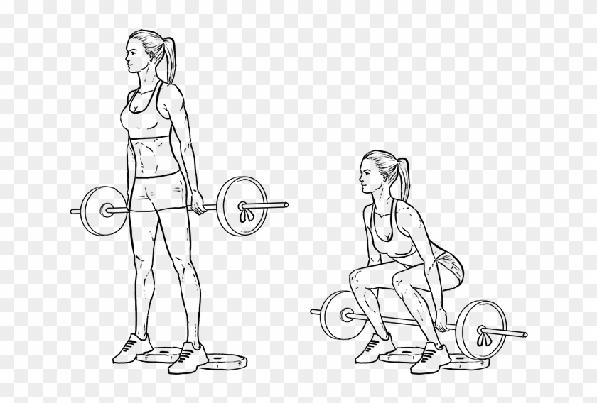 Workout Builder For Women - Easy Drawings Of Exercises Clipart #2284553