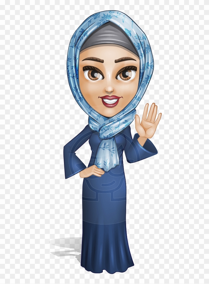 Jumanah As A Silver Pearl - Arab Woman Cartoon Clipart #2284903